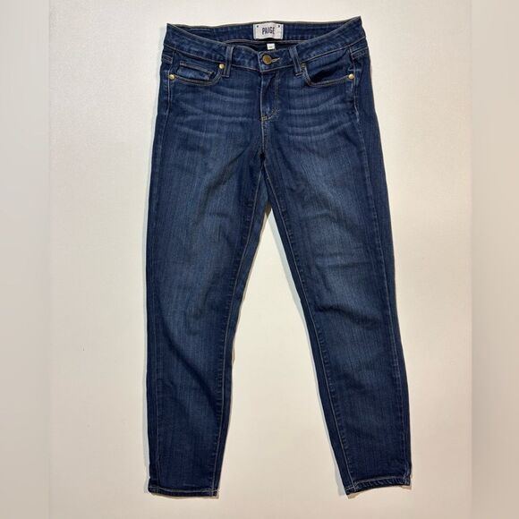 PAIGE Blue Verdugo Cropped Jeans - 26 - Picture 1 of 5